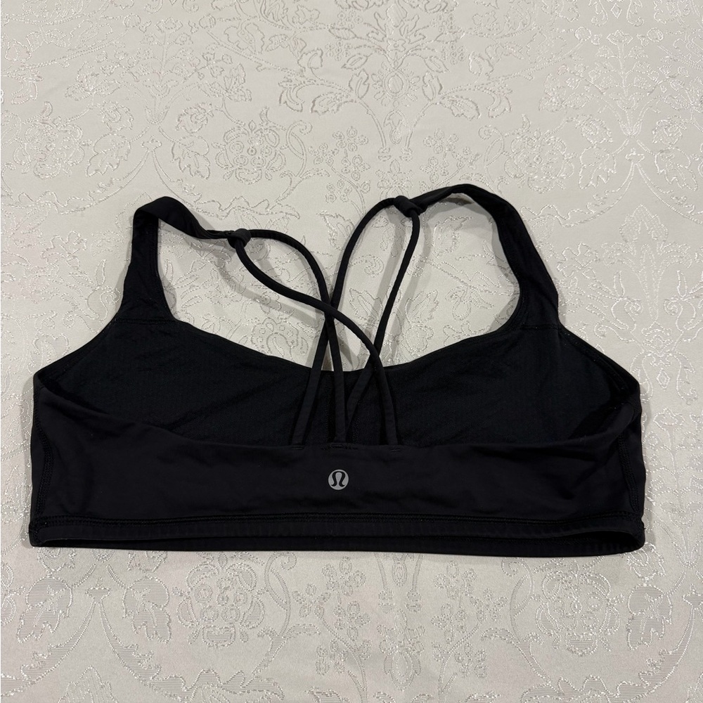 lululemon athletica Black Cross-Back Sports Bra